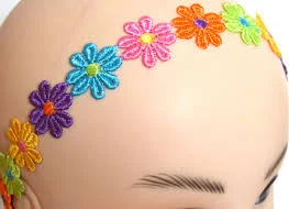 accessory Multi coloured daisy chain headband bandeaux womens fashion festival Etsy $5.66