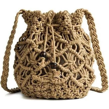 bag Namzi Women's Straw Weave Bucket Drawstring Handbag Walmart - HUHUSW $16.99
