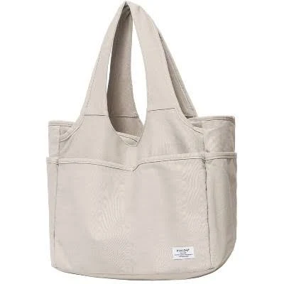 bag Narwey Women's Casual Canvas Tote Bag with Pockets (13 Pockets) Target $55.99