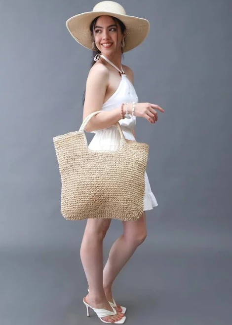 bag Natural Oversize Straw Tote Bag Casa De Fashion $42