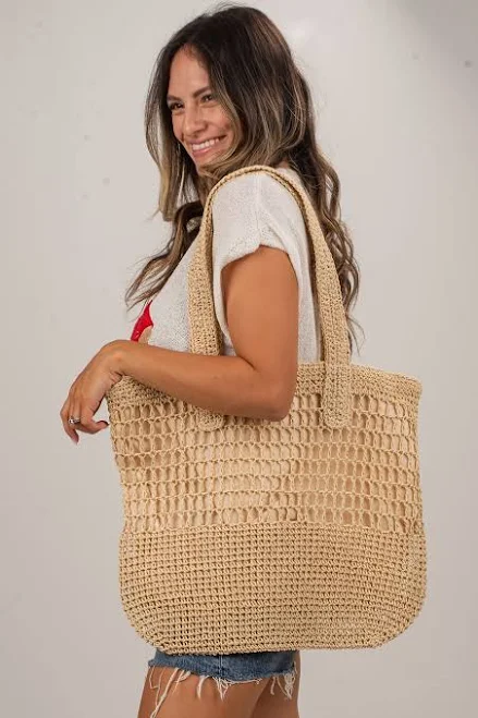 bag Natural Straw Tote Bag Dress Up $36