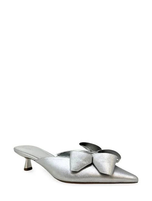 shoes Nell Pointed Toe Kitten Heel Mules with Bow Nordstrom $75