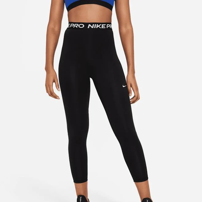 activewear Nike Women's Pro 365 High-Waisted 7/8 Mesh Panel Leggings Walmart - Kayte Retail $47.99