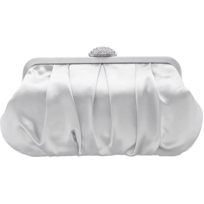 bag Nina Women's Concord Pleated Satin Frame Clutch Nordstrom $75