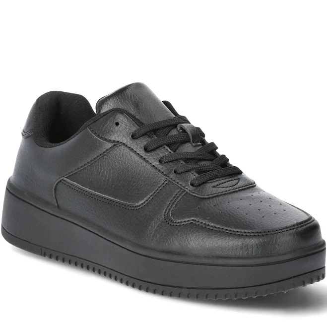 shoes No Boundaries Women's Platform Casual Lace-Up Sneakers Walmart $19.98