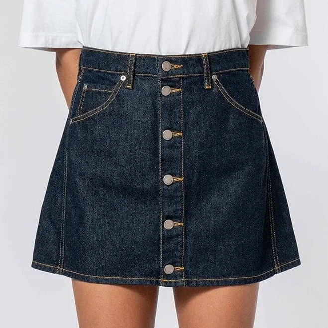 denim skirt Nobody Denim Bronte Super High Rise Recycled Denim Mini Skirt Nobody Denim AU $100