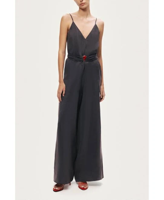 jumpsuit Nocturne V-Neck Spaghetti Strap Jumpsuit Macy's $309