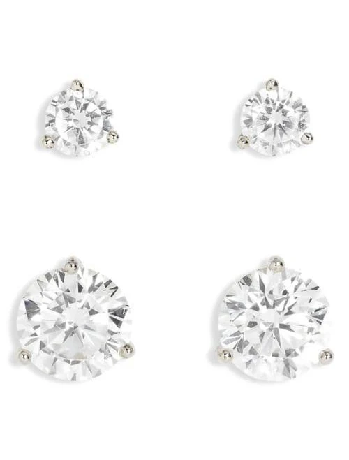accessory Nordstrom Cubic Zirconia Silver Stud Earrings Nordstrom $69