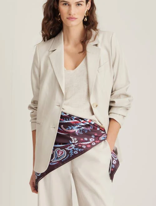 outerwear Nordstrom Linen Blend Boyfriend Blazer Nordstrom $122.85