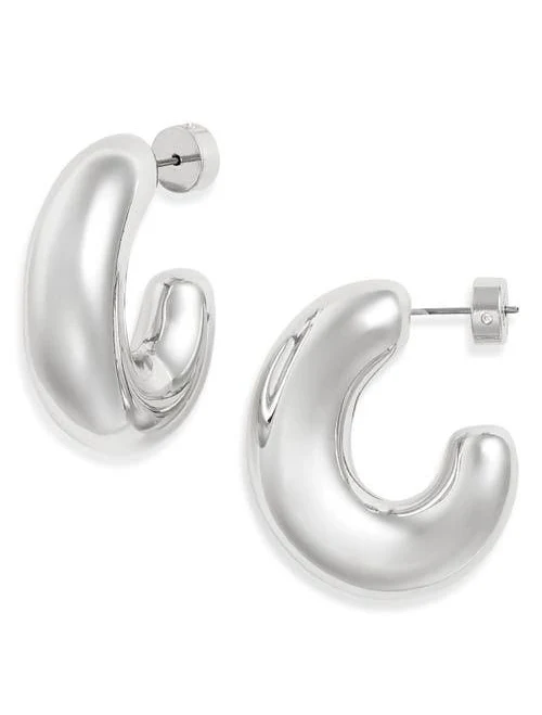 accessory Nordstrom Oval Polished Hoop Earrings Nordstrom $12