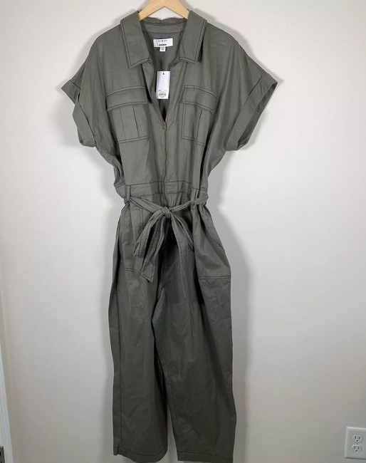 jumpsuit Now + Gen Sonoma Utility Cargo Short Sleeve Jumpsuit Army Green Size XXL 2XL NWT eBay $50
