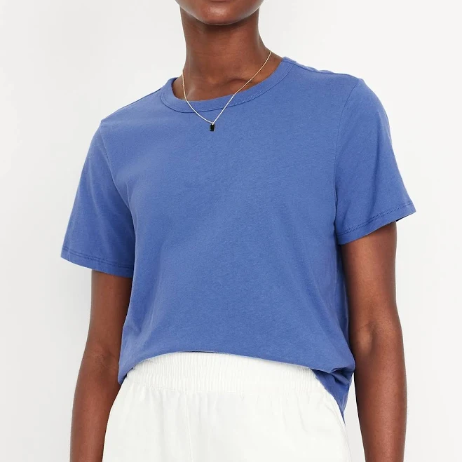 top Old Navy Women's Everywear Crew-Neck T-Shirt Old Navy $5.99