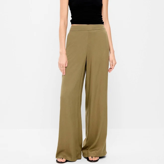 wide leg pants Old Navy Women's High-Waisted Playa Wide-Leg Pants Old Navy $32