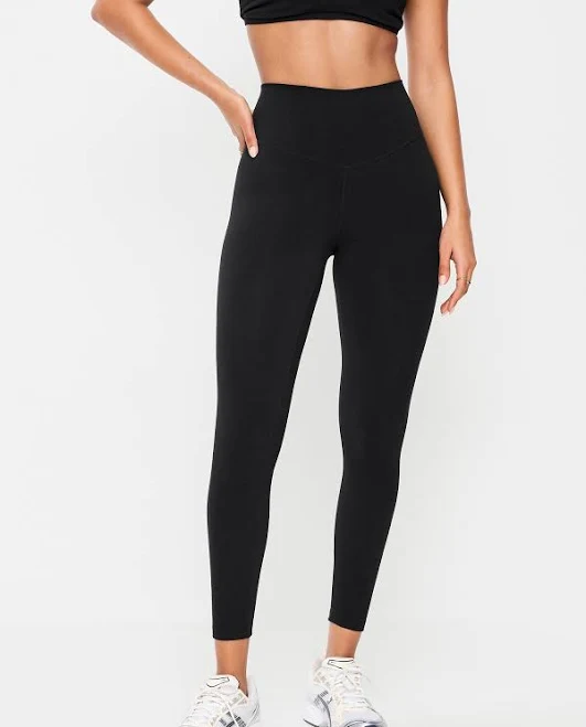 leggings Old Navy Women's High-Waisted Powerchill 7/8 Cotton Leggings Old Navy $13.49