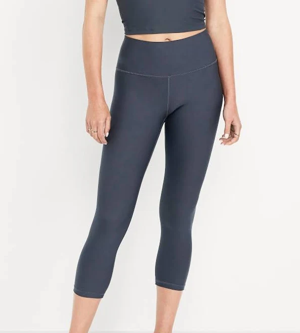 leggings Old Navy Women's High-Waisted Powersoft Crop Leggings Old Navy $14.99