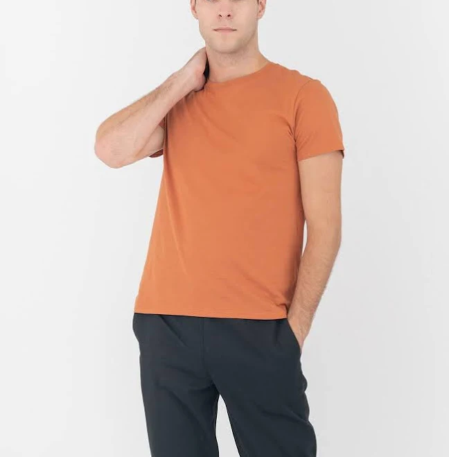 t-shirt Organic Pima Crew Neck Tee GRANA $21