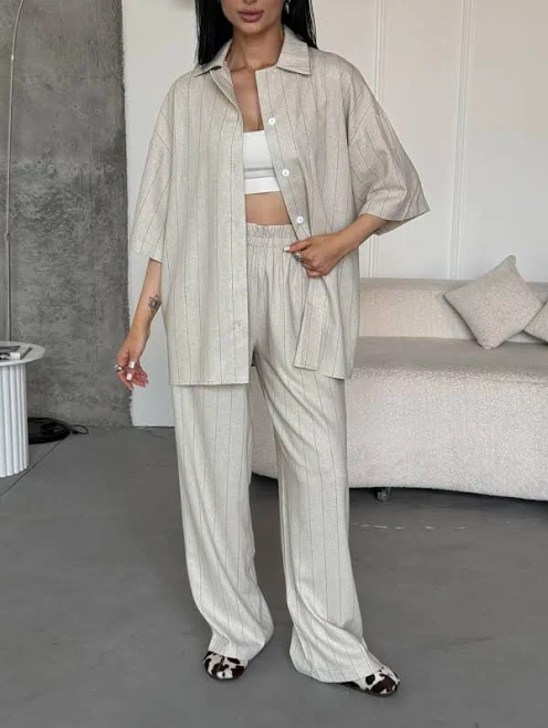 matching set Oversized Linen Two Piece Set Etsy - UAchoice $162.53