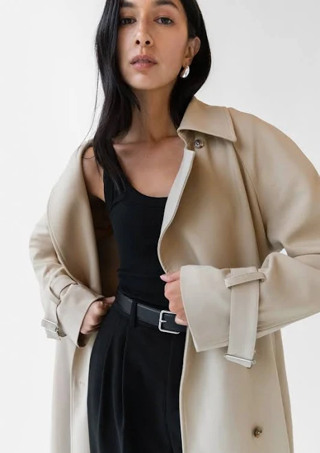 outerwear Oversized Trench Coat OAK + FORT Oak and Fort US $198