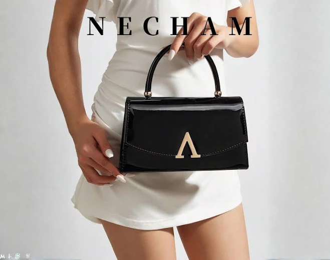 bag Patent Leather Handbag with Gold Chain Etsy - Seller $49.49