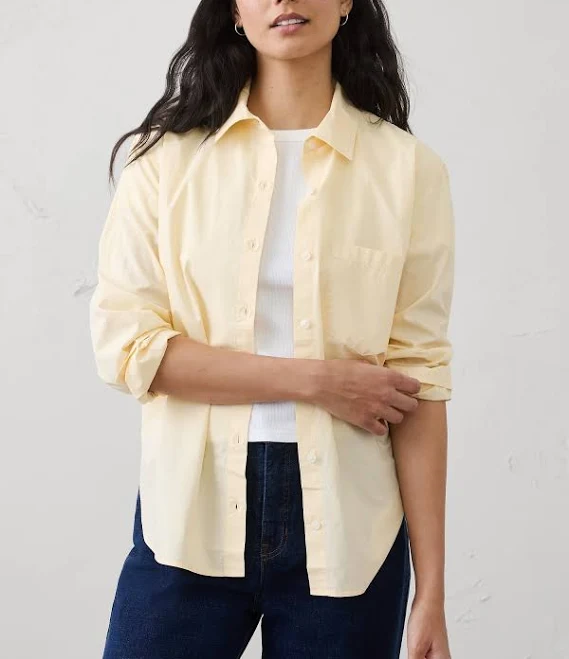 top Perfect Poplin Shirt Banana Republic Factory $35