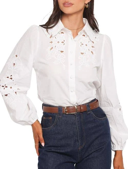 blouses Petal & Pup Women's Aeloria Eyelet Button-Up Shirt Nordstrom $79