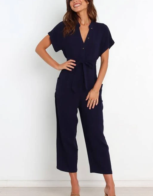 jumpsuit Petal & Pup Women's Archie Tie Waist Linen Jumpsuit Macy's $55.3
