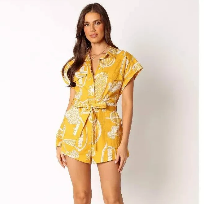romper Petal & Pup Women's Georgina Cotton & Linen Romper eBay - quickflip-deals $39.99