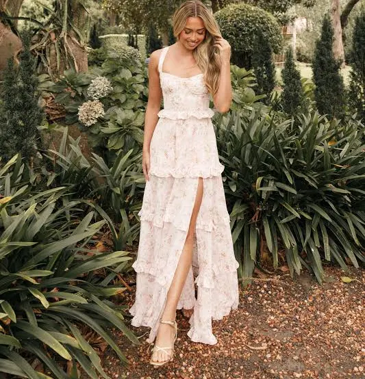 dress Petal & Pup Women's Lillee Tiered Maxi Dress Petal & Pup USA $109