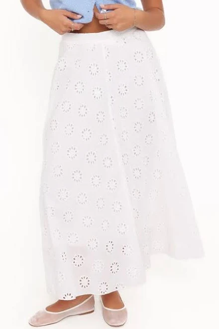maxi skirt Petal & Pup Women's Varia Eyelet Cotton Maxi Skirt Nordstrom $79