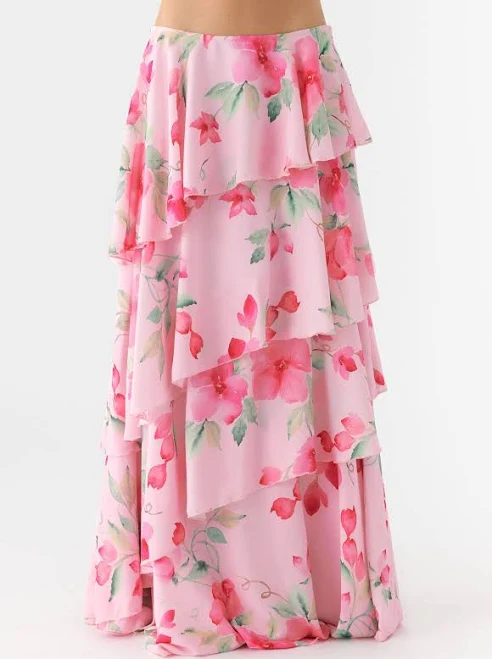 skirt Petal Soleil Melody Remedy Tiered Maxi Skirt Peppermayo - US $53