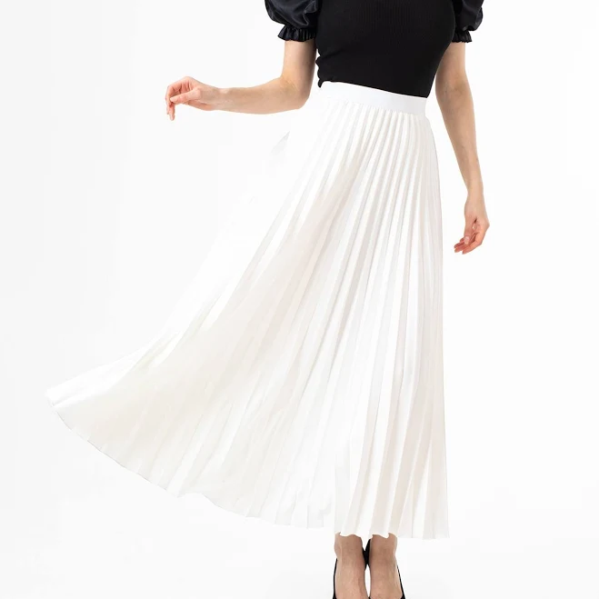 maxi skirt Pleated Ankle Length Maxi Skirt G-line $119.9