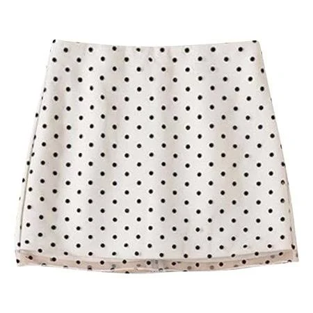 skirt Polka Dot Mini Skirt for Women A-line High Rise Skirts Downtown Girl Clothes Color White Size M, Women's, Size: Medium Walmart - UPBEST $16.14
