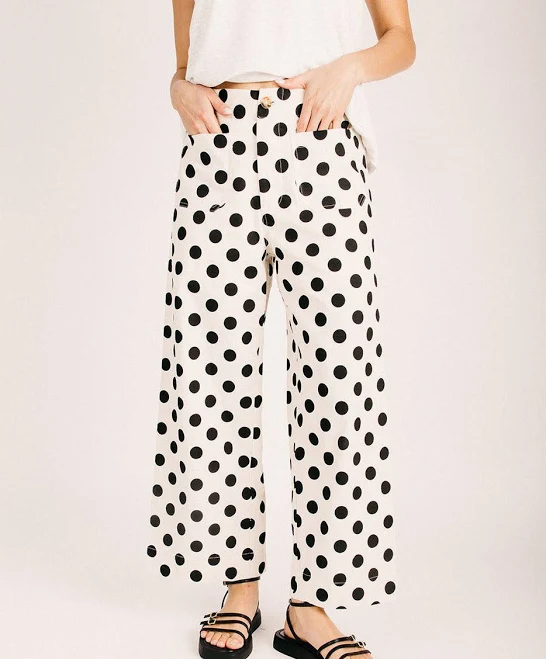 pants Polka Dot Wide Leg Pants Piper & Scoot $64