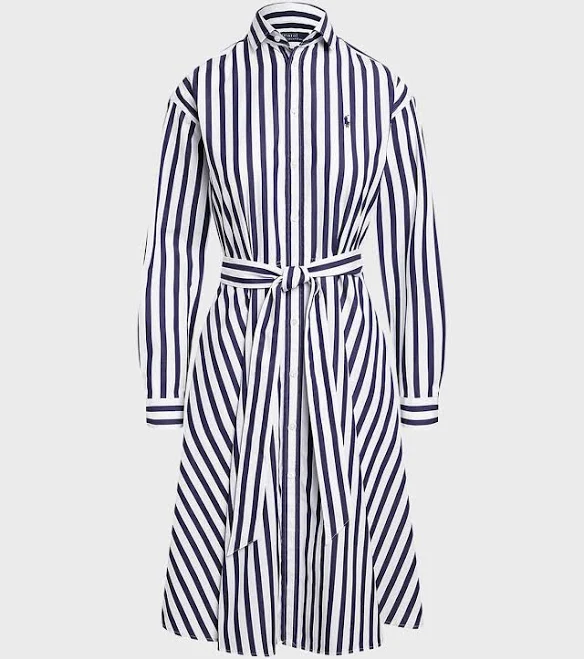 dress Polo Ralph Lauren Women's Belted Striped Cotton Shirtdress Neiman Marcus $248