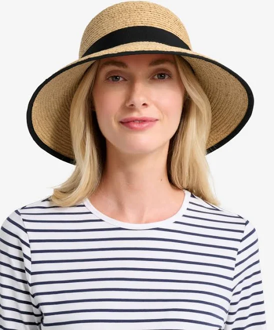 accessory Provence Women's Raffia Sun Hat with Upf50+ Protection Solbari USA Sun Protection $109.65