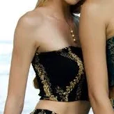 top Puakenikeni Smocked Bandeau Top Kahulalea $59