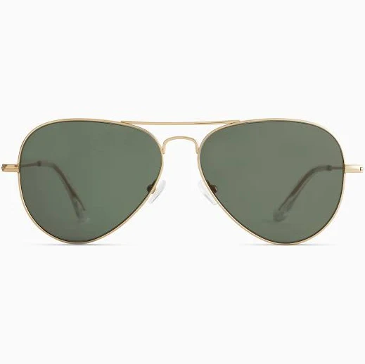 accessory Quince Halston Polarized Stainless Steel Aviator Sunglasses with Green Lenses Quince $50