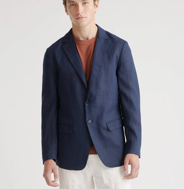 outerwear Quince Men's European Linen Blazer Quince $100
