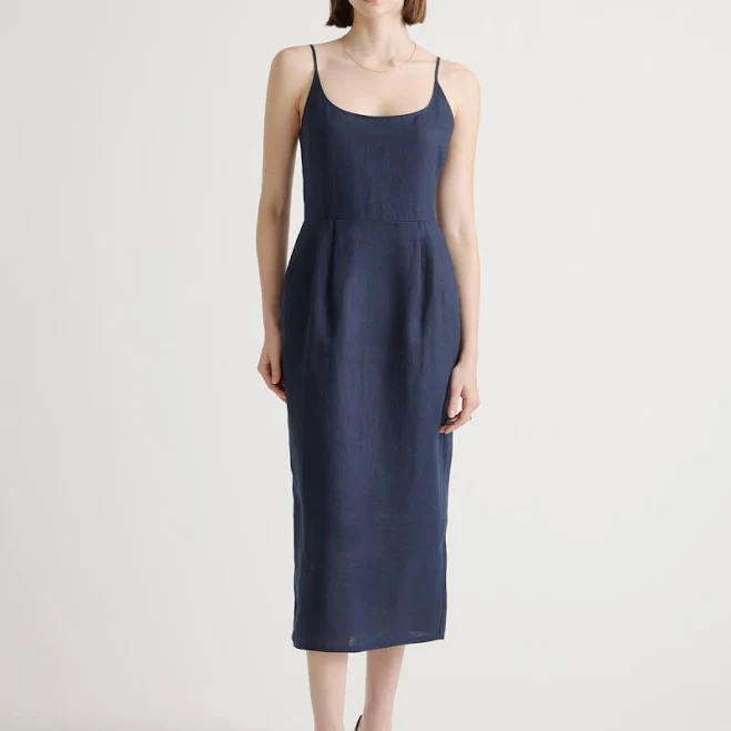 outfits Quince Women's European Linen Scoop Neck Midi Dress Quince $84