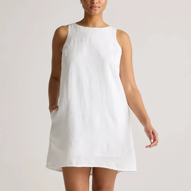 outfits Quince Women's European Linen Tank Top Mini Dress Quince $54