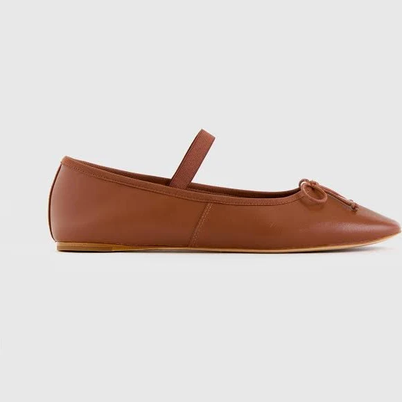 shoes Quince Women's Italian Leather Mary-Jane Ballet Flats Quince $72