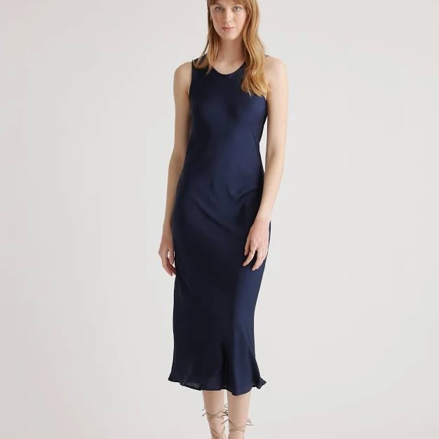 dress Quince Women's Stretch Silk Tank Top Midi Dress Quince $79.9