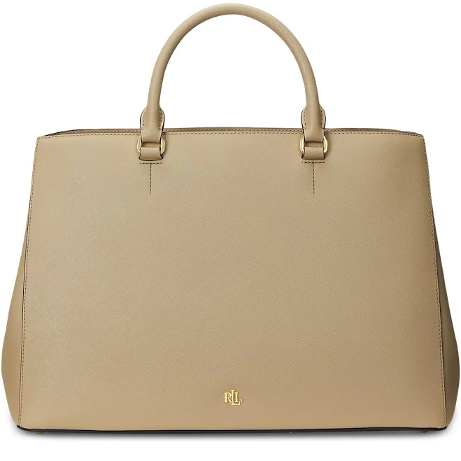 bag Ralph Lauren Women's Crosshatch Leather Hanna Satchel Macy's $295