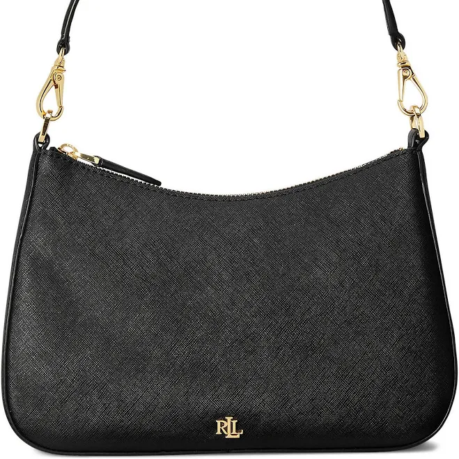 bag Ralph Lauren Women's Crosshatch Leather Medium Danni Shoulder Bag Dillard's $225
