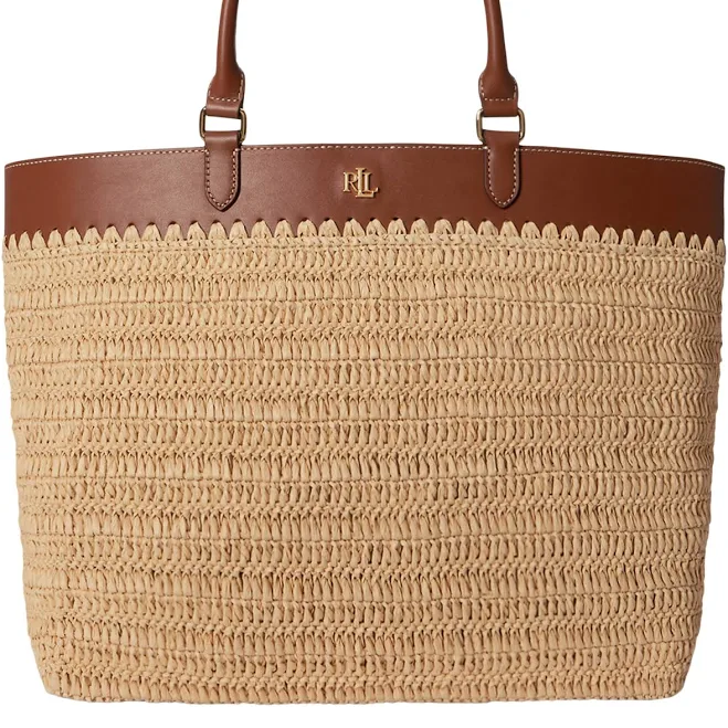 bag Ralph Lauren Women's Kyla Straw Tote Bag Macy's $395