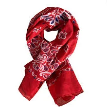accessory Red Bandana Print Oversized Scarf michaels.com $10