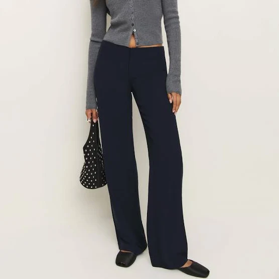 trousers Reformation Vida Low Rise Pants Reformation $198