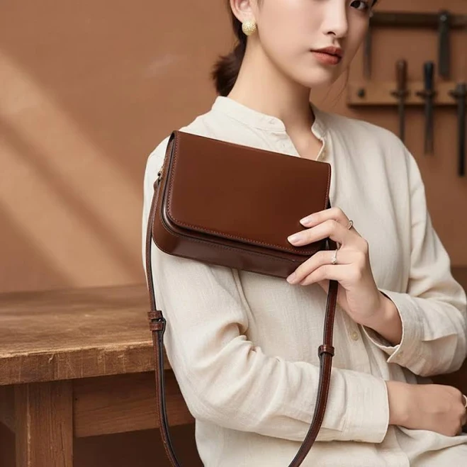 bag Retro Leather Crossbody Bag Etsy - Seller $84.49