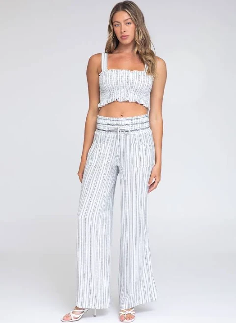 outfits Rewash Brand Smocked Top and Boardwalk Pant Linen Set Rewash Brand $50