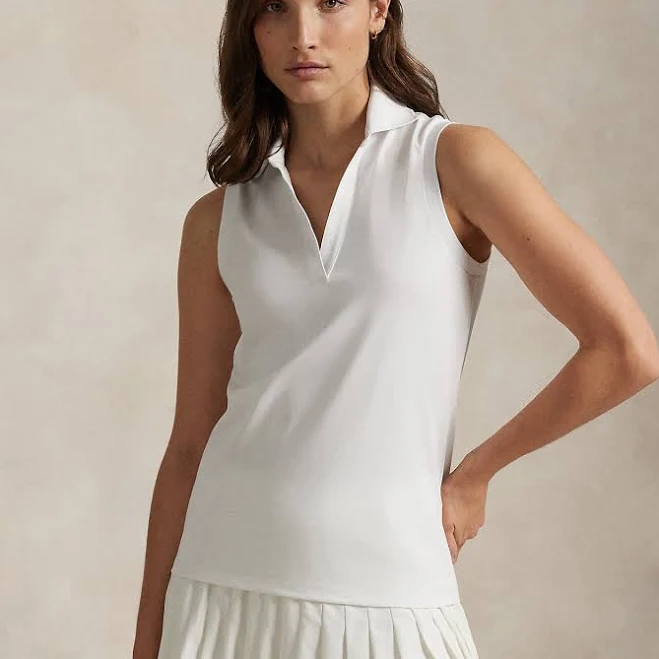 sleeveless top RLX Ralph Lauren Women's Tailored Fit Polo Shirt Ralph Lauren $98.5
